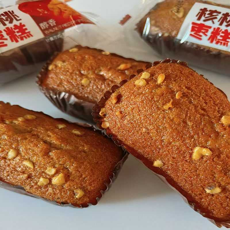 整箱五斤装核桃枣糕老北京蛋糕办公速食品休闲解馋零食代餐糕点