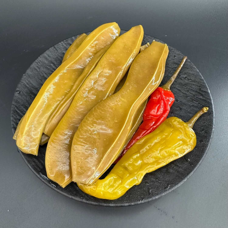 泡刀豆大别山安徽六安农家手工酸刀豆咸菜酸菜开胃下饭菜腌菜脆嫩