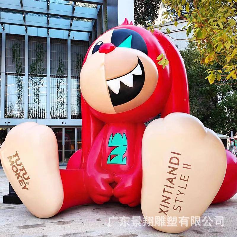 大型玻璃钢通雕塑户外景园林卡jk2323小品游乐园观陈模型商场人物