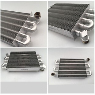 热销壁挂炉热交换器配件纯铜主热交换器燃气壁挂炉套管机热交换器