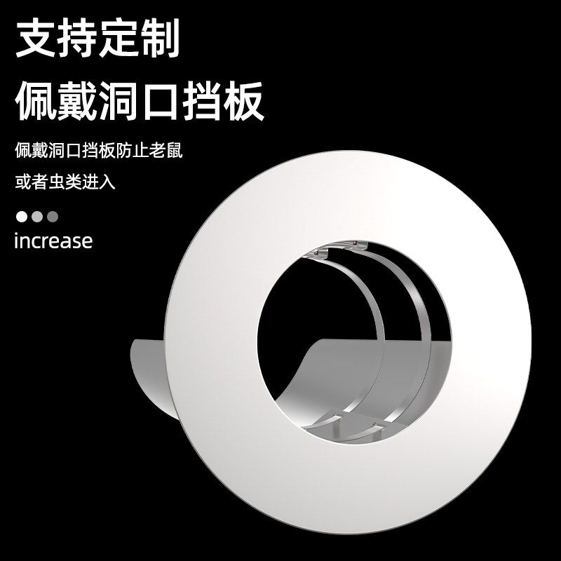 热销不锈钢防雨帽燃气热水器排烟管防雨罩外墙出风口壁挂炉风帽遮