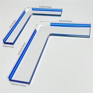 热销玩版画凝胶版画对版尺明胶版画定位尺木刻版画套色工具直角