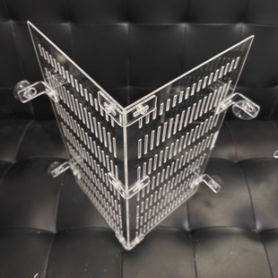 热销鱼缸水族箱水泵直角挡板溢流区直角挡板防水泵吸小鱼隔离区带