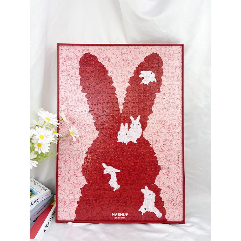 铝合金拼图框框新产品顶部1000件500平画70×50×75壁挂可定制