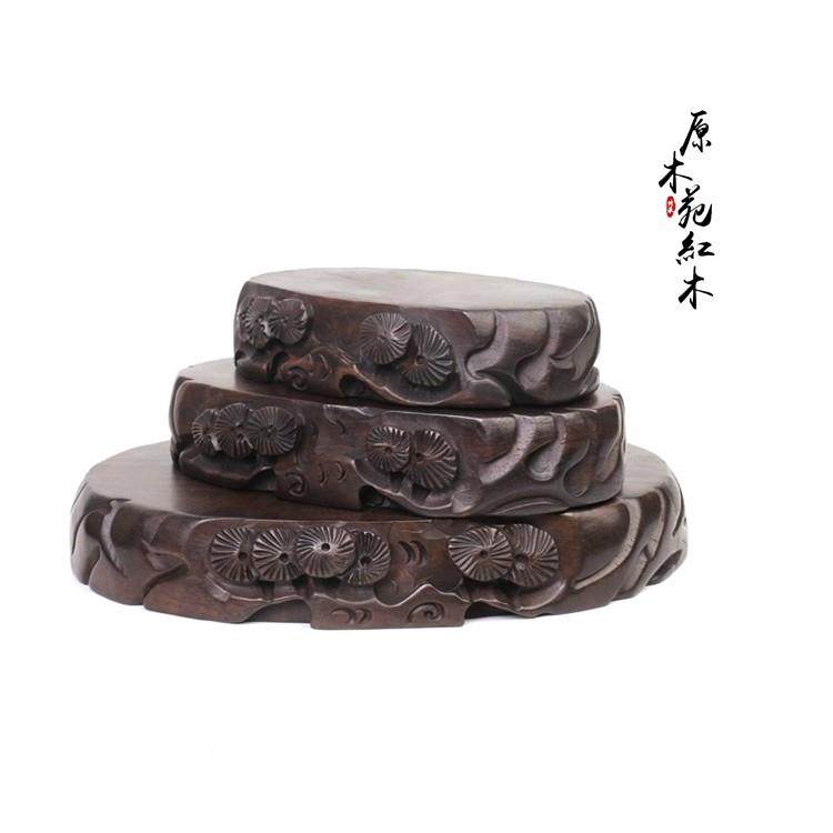 实木根雕石头独木底座 可挖槽实木石头底座 黑紫檀整料挖槽底座,家居饰品,木雕,淘宝优惠券,粉丝福利购,淘宝优惠卷
