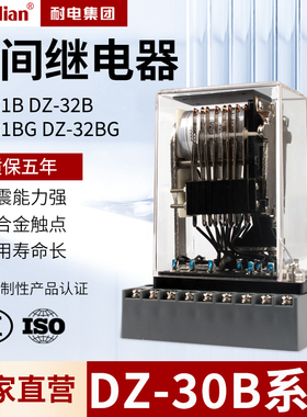 DZ-30B系列中间继电器DZ-31B/DZ-32B/DC220VDC100V耐电集团
