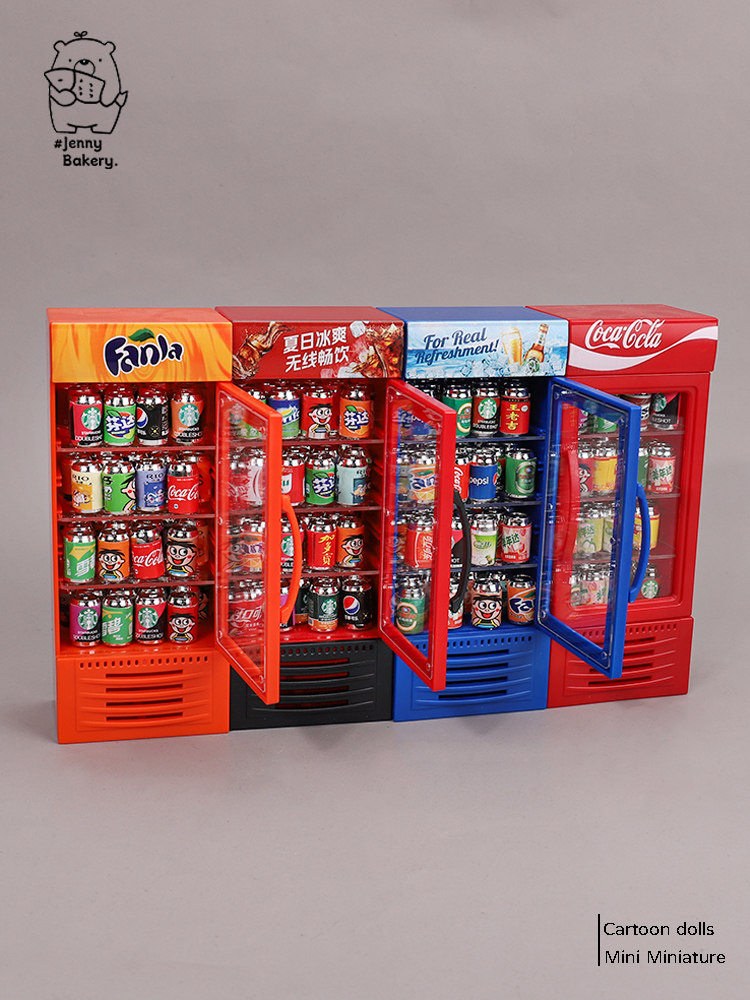 Charming Miniature Cola Vending Machine Toy - Dollhouse Delight - Taobao product photo 2
