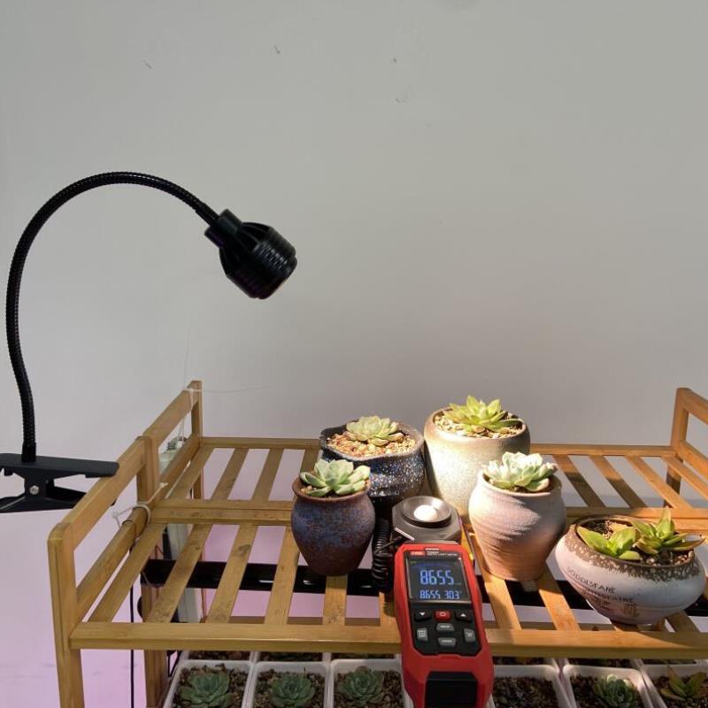 全光谱植物生长灯LED多肉补光灯花卉绿植盆栽桌面夹子可调焦射灯