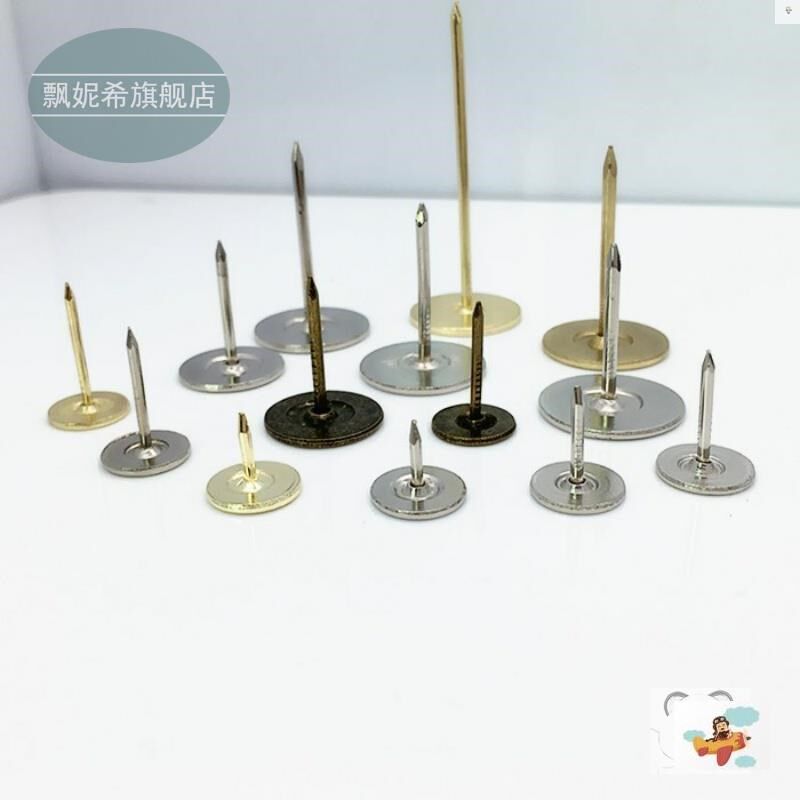 热销图钉摁钉不锈钢大头钉打孔安全家用 水泥钢钉加长平头钉大号