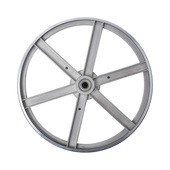 热销带锯轮带锯机配件上下轮铸铁木工锯条地恩地带锯锯卡胶圈轮导