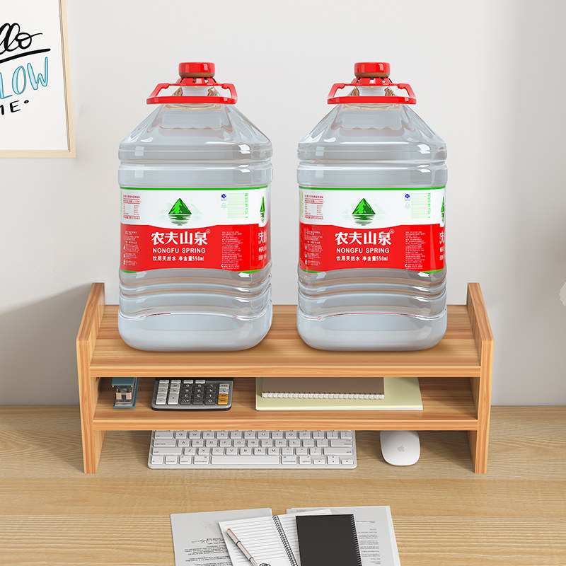 热销电脑架台式桌上显示器增高架支架底座加厚办公桌收纳桌面置物