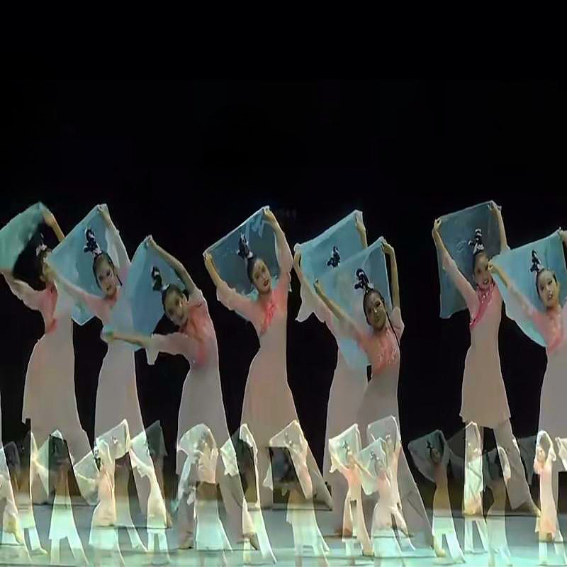 《春风有信》舞蹈道具纱巾手绢跳舞丝巾小方巾桃李杯少儿舞蹈剧目