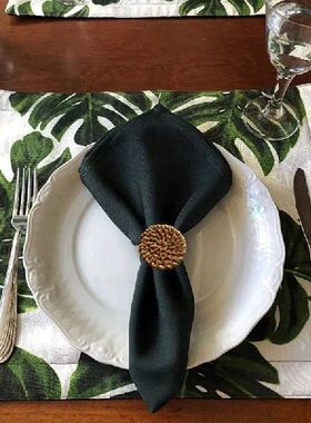 极速Fall Napkin Rings Set Of 18, Vintage Napkin Ring For Tab