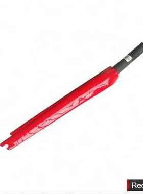 无标白色红色公路自行车全碳纤维前叉700C前叉轻量化破风前叉盖