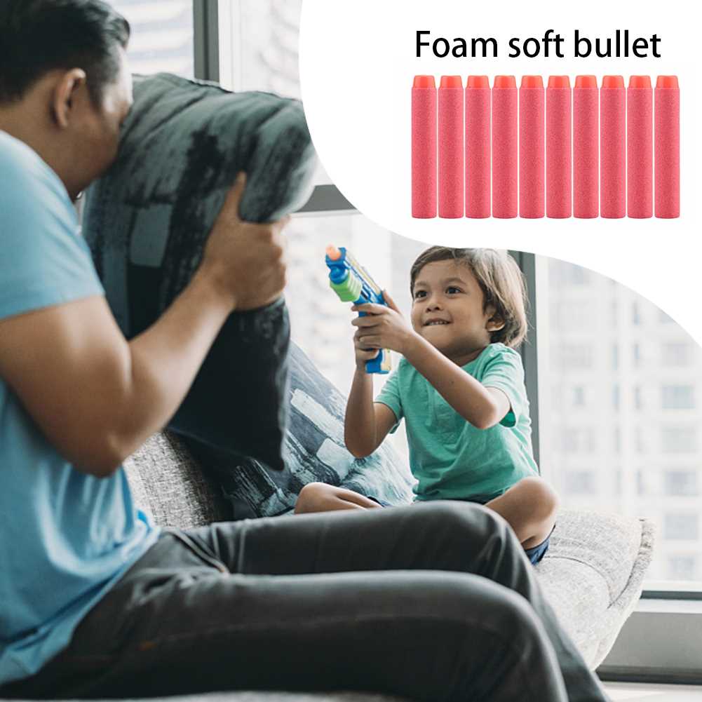 100pcs 7.2cm EVA Refill Sniper Darts Bullets for Elite Child