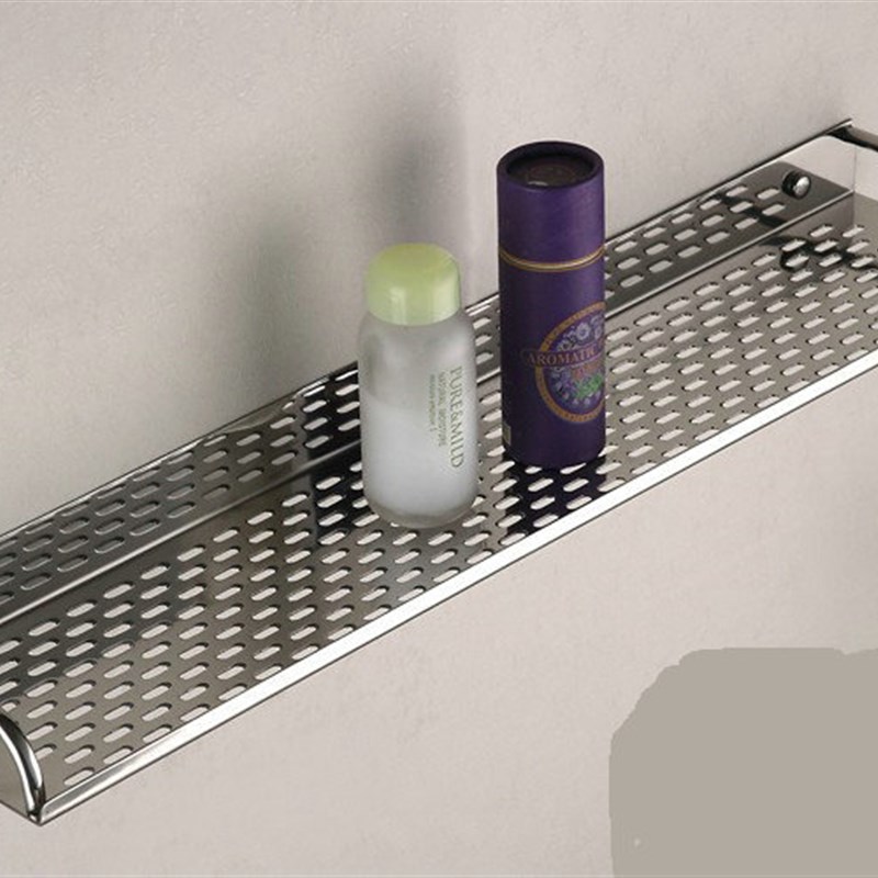 免打孔小号卫生间五金挂件304不锈钢单层置物收纳架15cm公分20宽