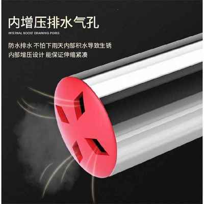 不锈钢阳台晾衣杆单杆固定式家用嗮衣杆室内晾衣架室外伸缩晾衣杆