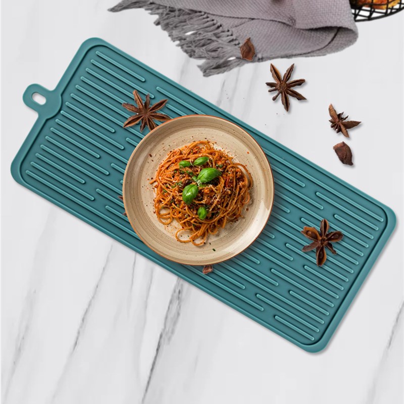 硅胶沥水板家用盘碗杯子水槽垫厨房台面隔热防滑餐垫锅垫大号垫子