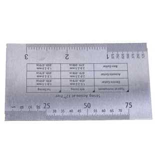 Durable Acoustic Electric Guitar String Action Ruler Gauge T