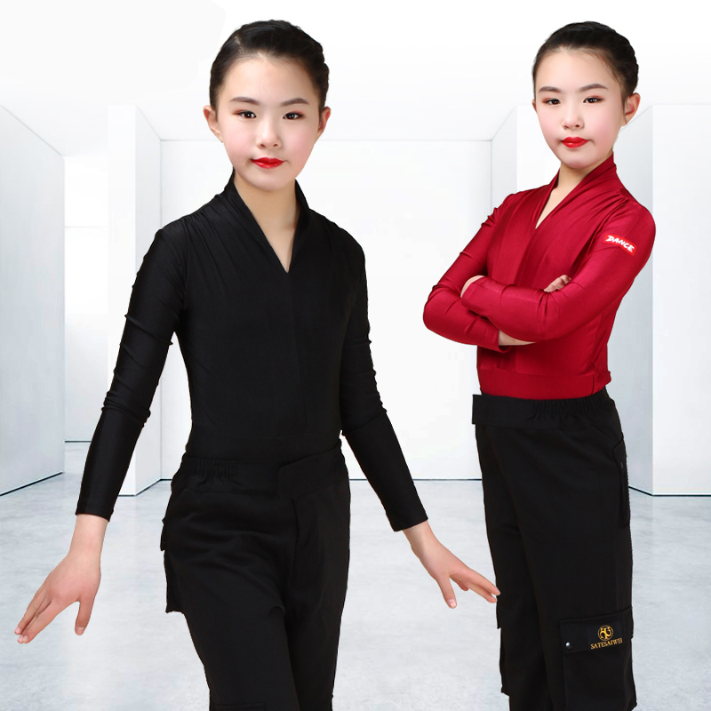 儿童女童专业拉丁舞服女孩新款套装比赛表演演出规定练功舞蹈服装