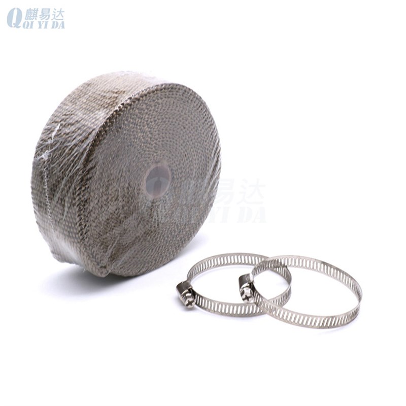 适用摩托车改装排气管芭蕉布排气管防烫布隔热布5米纤维防烫布