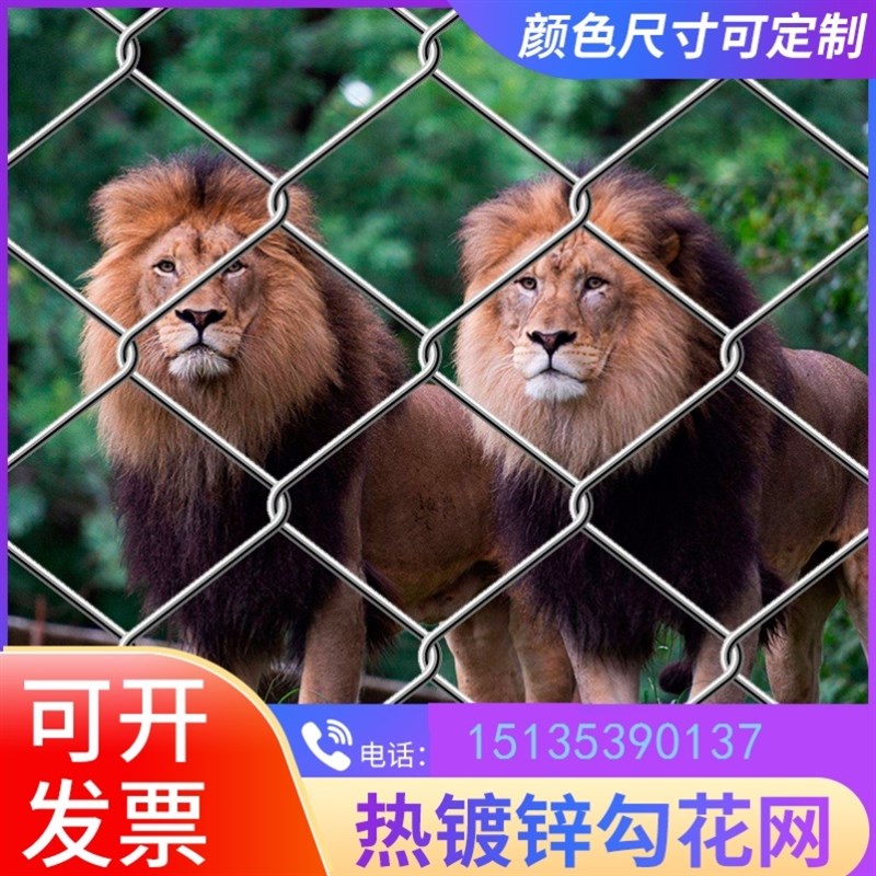 厂促热浸镀锌铁丝勾花网养殖围栏钢丝网果园护栏网户外防护隔离玉