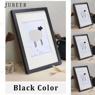 Nordic Simple Wooden Frame A4 A3 Black White Color Picture P