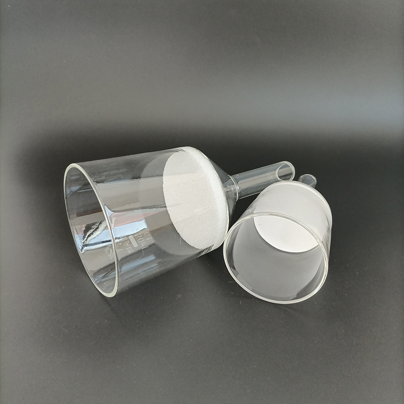 玻璃砂芯漏斗40 60 100 250 500ml 实验过滤垂熔抽滤斗器G1G2G3G4