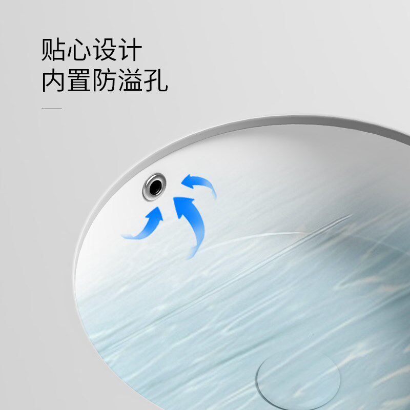 热销维家居正圆形平底台下盆洗手盆洗脸盆小户型面盆卫生间陶瓷单