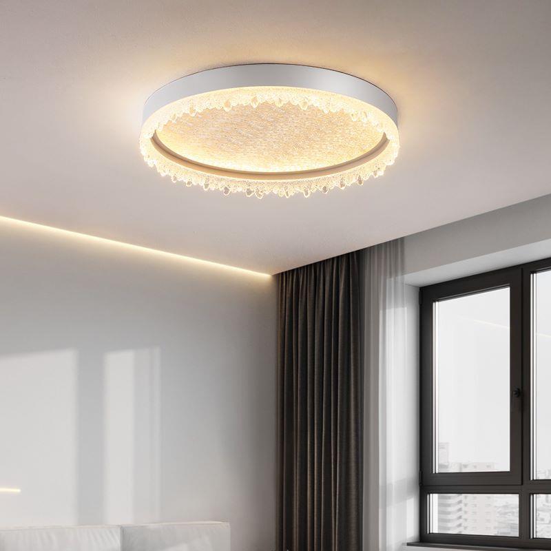 全光谱意式极简圆形吸顶灯现代简约大气设计师轻奢高级卧室主灯具