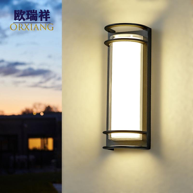 户外防水壁灯 LED现代简约别墅庭院过道走廊室外大门花园北欧露台