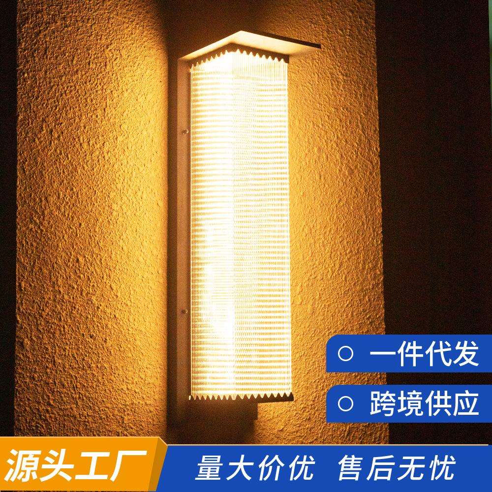 户外壁灯太阳能不锈钢现代简约室外过道庭院别墅大门阳台墙壁灯