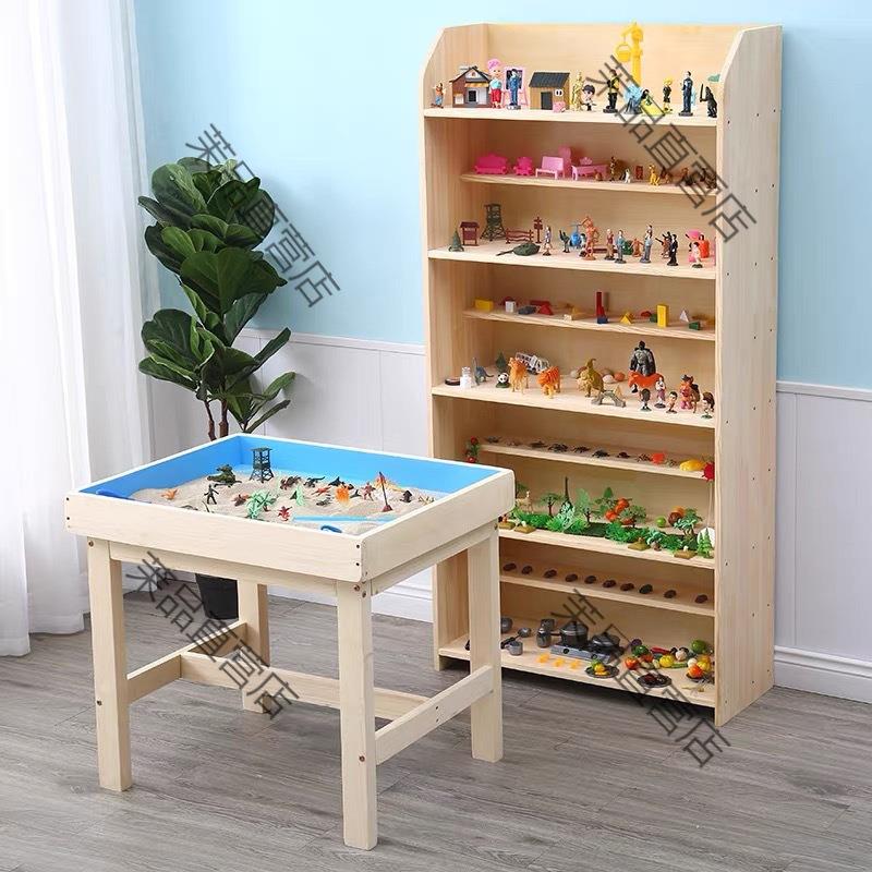 心理咨询室沙盘沙具标准沙盘沙箱套装学校单位迎检沙盘展示架