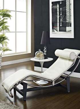 lc4躺椅柯布西耶椅设计师单人沙发椅不锈钢阳台休闲椅子