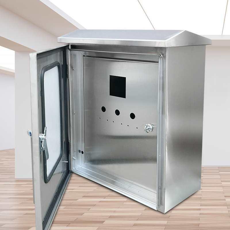 不锈钢304L户外双层门配电箱防水防雨箱监控仪表箱室内外门配电柜
