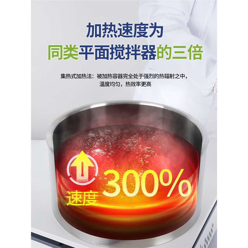 力辰集热式磁力搅拌器LC-OB-0.8L-1.5L-3L5L DF-101Z-101S-101T