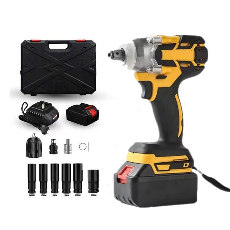 300nm双用电动扳手锂电充电扳手冲击汽车修脚手架子工木工套筒风