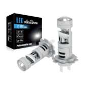 汽车LED大灯 H18 LED前大灯小透镜一体直插车灯 聚光透镜 H11