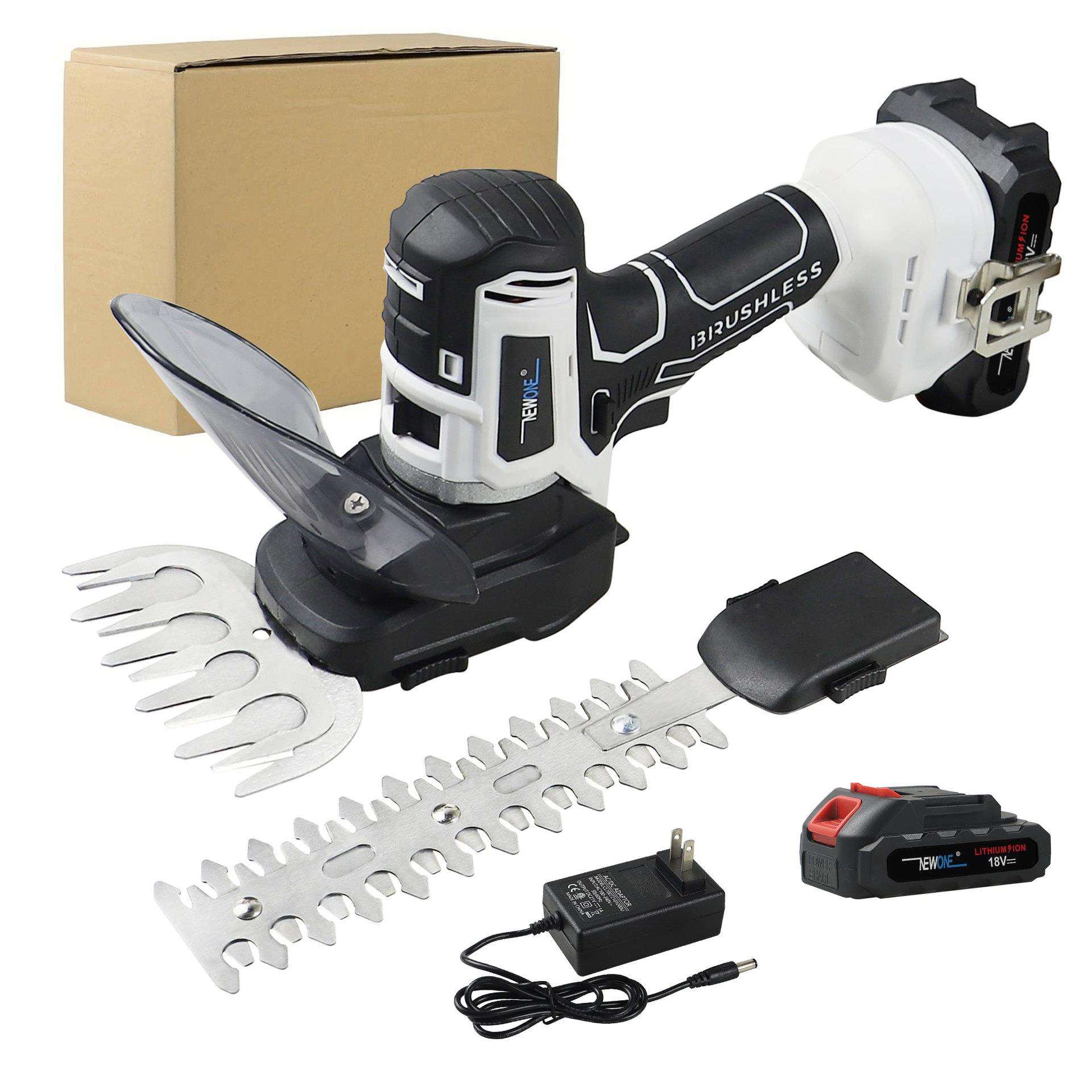 外贸爆款修枝剪草篱笆剪充电式修剪绿化带园艺修枝单手电动绿篱机