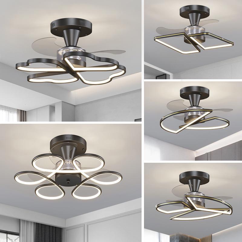 新款卧室灯吸顶风扇灯精灵智能吊扇灯餐厅大风力轻奢静音灯具