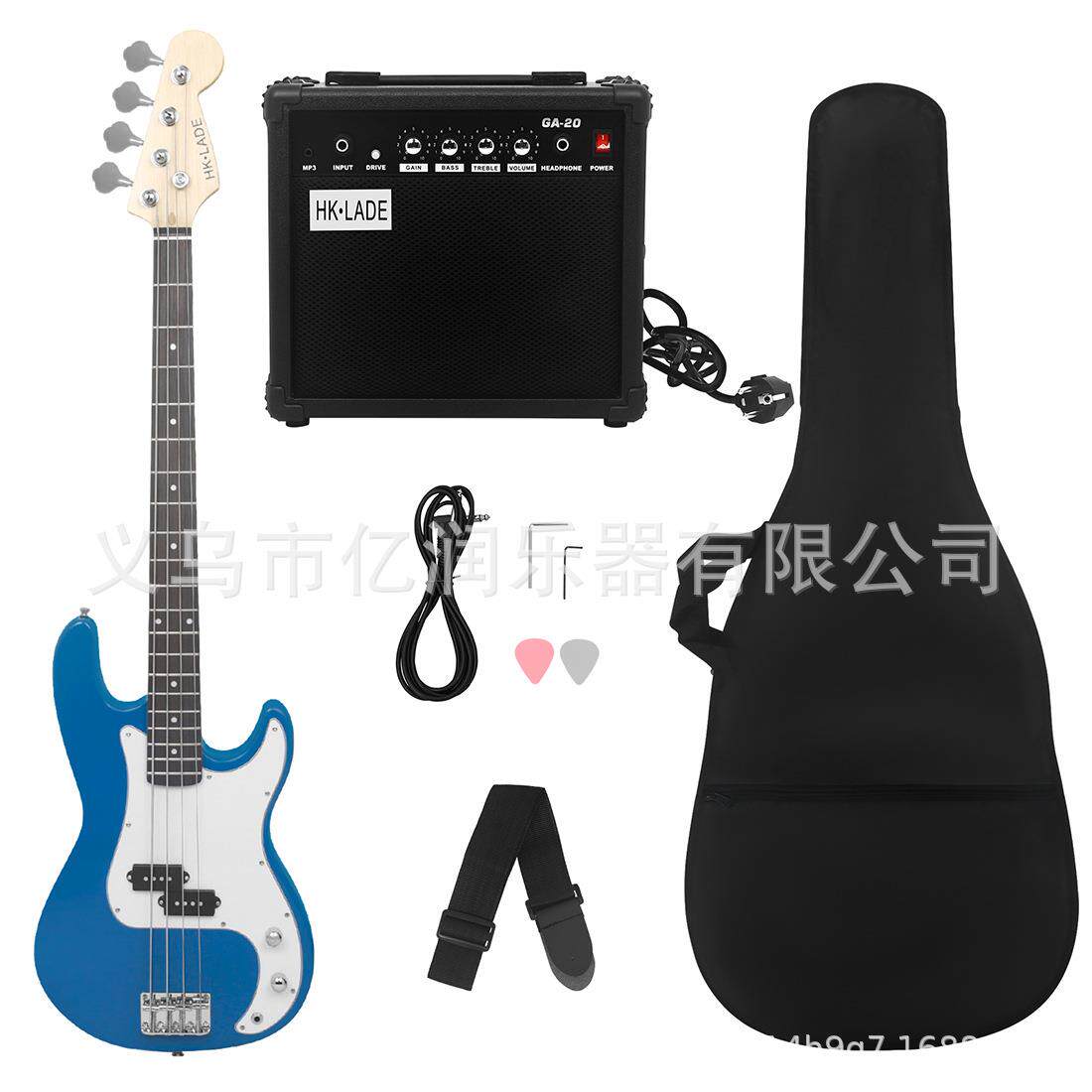 摇滚乐器电贝司套装玫瑰木指板成人学生初学专业演奏电贝斯bass