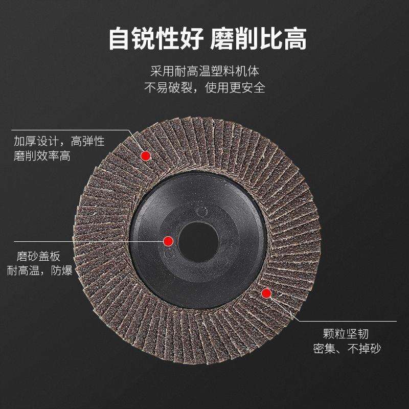 整件百叶片打磨磨片木工磨机磨光叶轮不锈钢抛光片金属抛光磨砂片