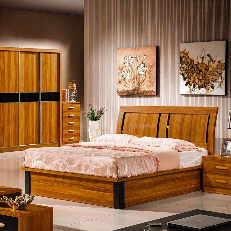 榻榻米现代简约多功能 卧室双人1.5米1.8板式床收纳气动高箱床