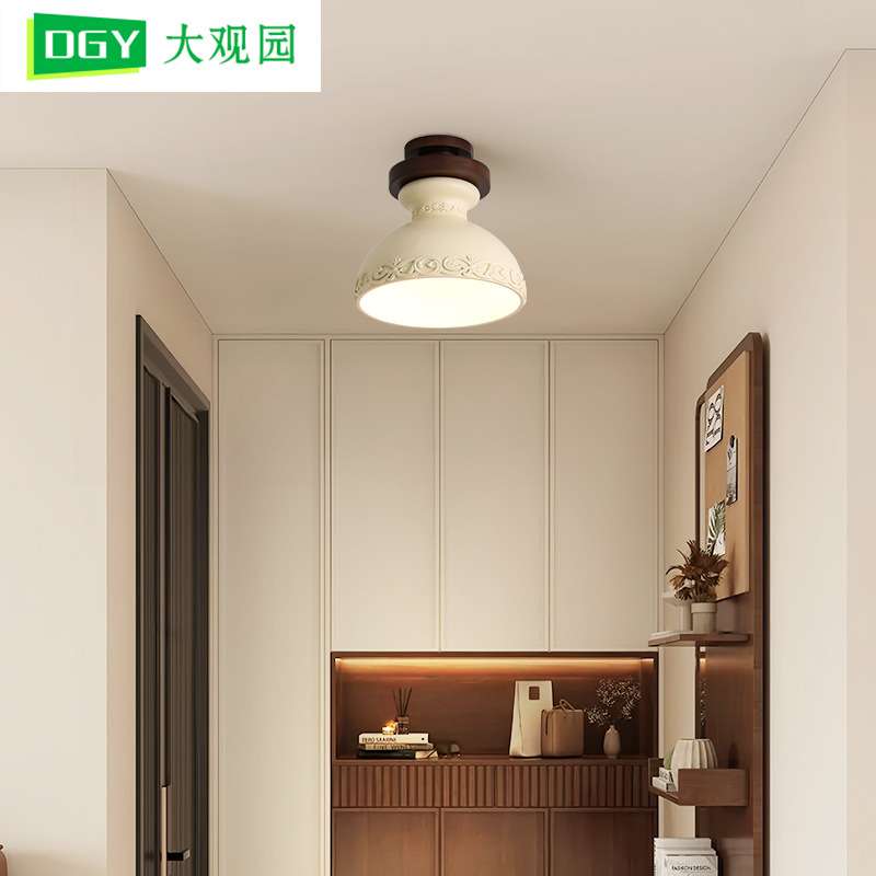 大观园过道灯走廊阳台灯玄关吸顶灯创意入户门厅灯中古风灯具522L