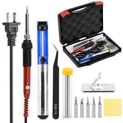 JCD电烙铁家用焊接锡焊维修工具套装可调温电焊笔60W内热式烙铁,电子元器件市场,集成电路（IC）,淘宝优惠券,粉丝福利购,淘宝优惠卷