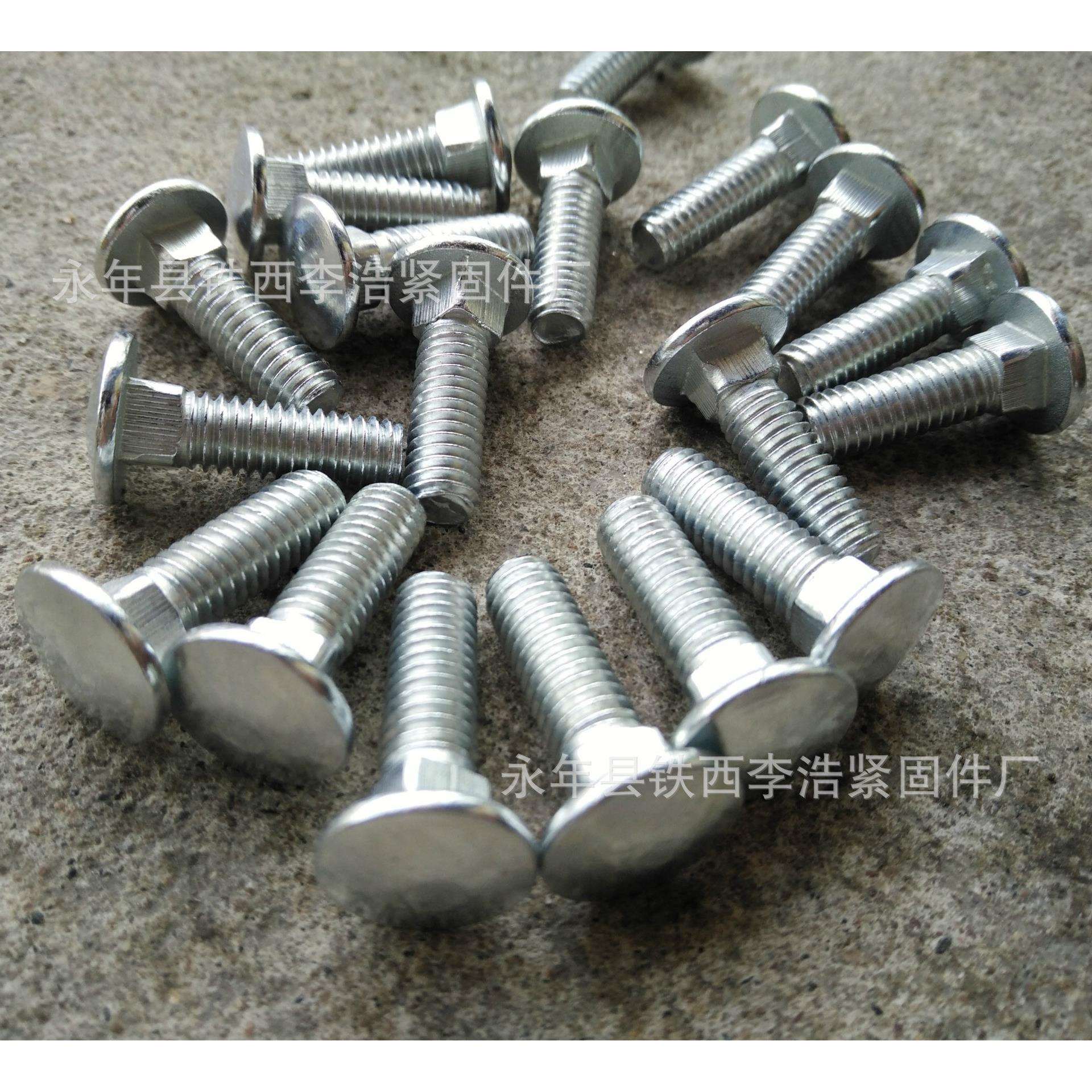 马车栓方颈螺丝货架螺丝圆头桥架螺丝6*12 6*16 6*20 6*25 6*30