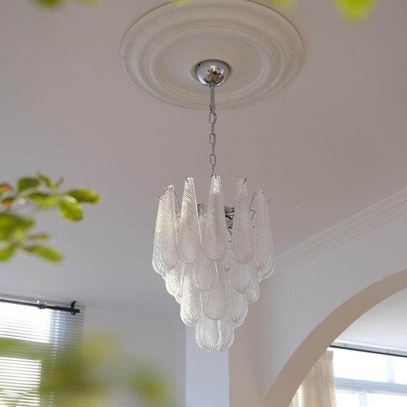 书房复古法式灯具楼梯餐厅玻璃复式别墅复古美式客厅吊灯轻奢卧室