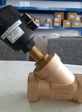 burkert 2000气动角座阀G2*2/2,DN50,炮铜阀体,上流向 00001251