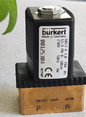 burkert宝德电磁阀6013A 3.0 FKM MS G1/4 230V 00125304原装正品