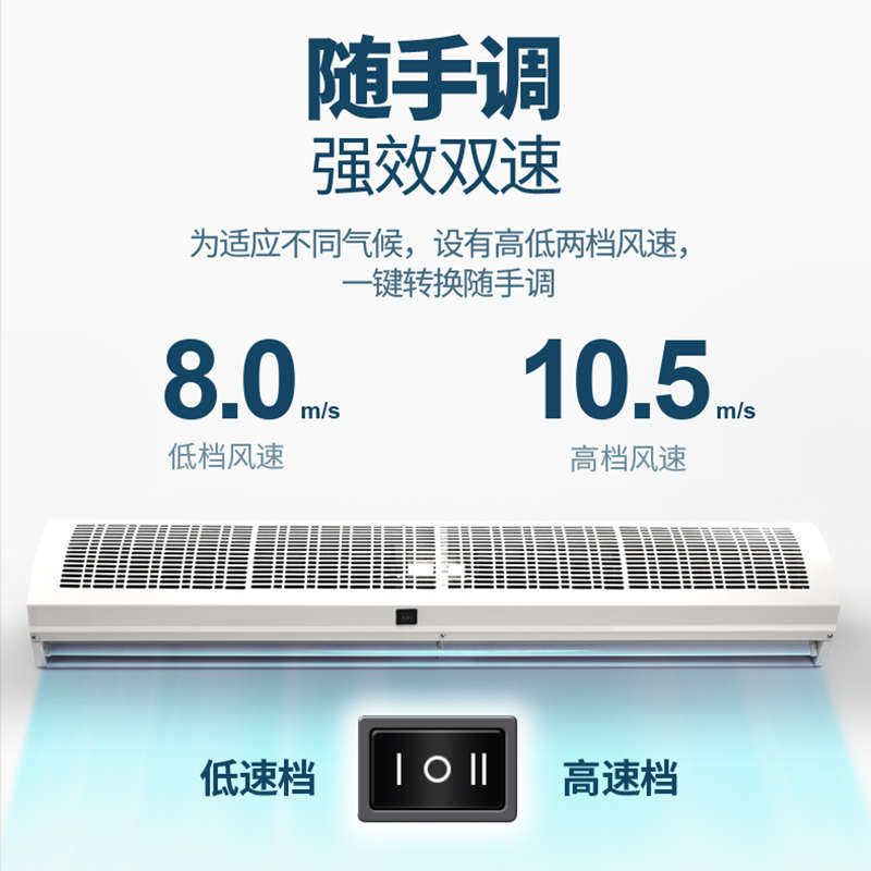 爱美信FM0.9米-2米风幕机商用低噪空气幕风闸120风轮风帘机大风量